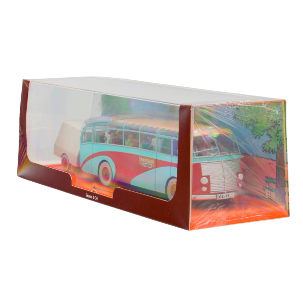 Tim und Struppi Swissair Bus Modellauto 1:43 | Tintin Cars